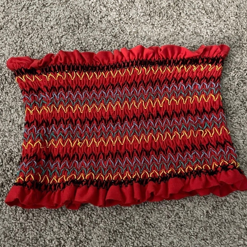 Red Papaya Tube Top